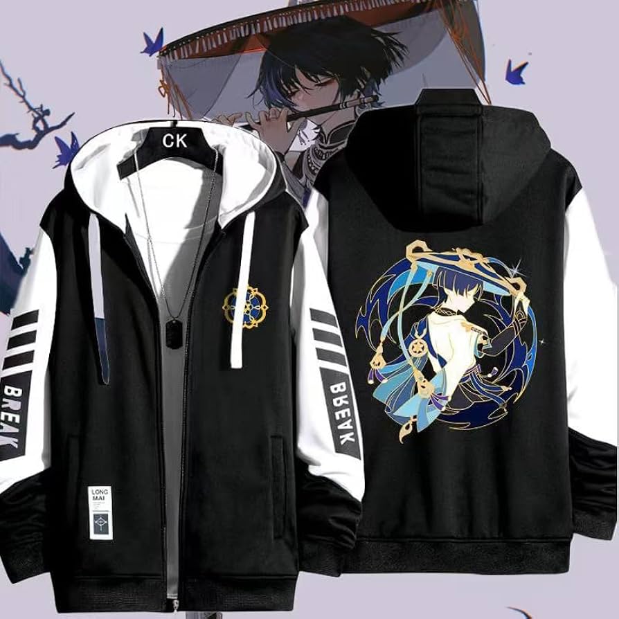 Amazon.co.jp: LAOMI 原神 パーカー 放浪者 コスプレ衣装 フード付き服